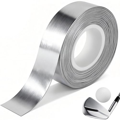 TEUYOE 1 rotolo di nastro di piombo da golf, 1,27 x 152,4 cm, adatto per regolare il peso di mazze da golf, racchette da ping pong, tennis, racchette da badminton (120 g)