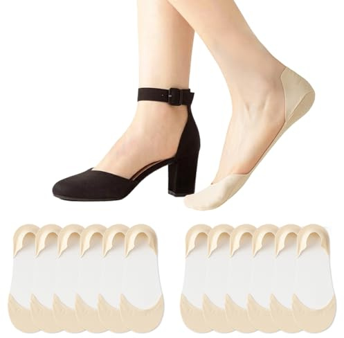 No Show Socks for Women Ultra Low Cut Liner Socks for Ballet Flats Pumps