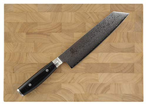 Damastmesser Yaxell Ran 69 Kiritsuke-Kochmesser - 69 Lagen - 20 cm Klinge incl. Schneidebrett