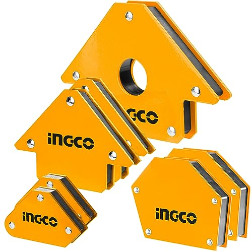 INGCO Aimant de soudage Aimant de soudage Support de soudage 7 pièces (4 tailles) Support de soudage magnétique AMWH7002