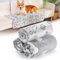 HezzLuv 3er-Pack Hundedecken - Hundedecke Waschbar, Fleecedecke Für Hunde Ideal Für Sofas & Betten, Haustierdecke Für Kleine Mittlere Hunde Katzen, Welpendecke Sofaschoner, 52x76cm, Grau