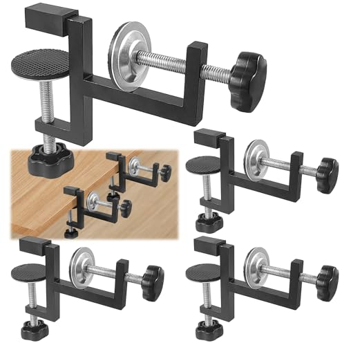 4 Stück C Klemme, Schraubklemme, Maximale Öffnung 54 mm Tischklemme, Tiefe 28 mm Klemmen, Klemmhalter, Schraubzwingen, für Schlafzimmer, Küche, Badezimmer, Regal