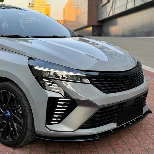 Spoiler anteriore compatibile con Renault Clio Mk6 dal 2024 nero lucido