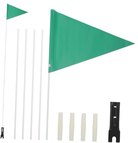 Totority Adjustable Reflective Bicycle Flag Pole High Visibility Safety Pennant for Boys and Girls Bikes 190cm Mounting Flag for Enhanced Cycling Safety