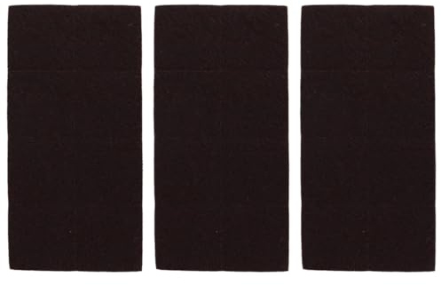 Gutol 24 st självhäftande filtglidare 2,54 cm fyrkantig professionell möbelglidare filt med perfekt vidhäftning, brun