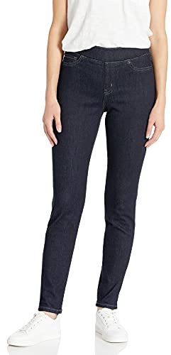 Amazon Essentials Women's Mid-Rise Stretch Pull-On Jegging - Discontinued Colours, Rinsed, 18