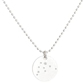 renna deluxe Sternzeichen Kette WASSERMANN Silber mit kleinem Anhänger, Sternzeichen Konstellation, Sternenhimmel