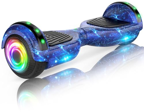 SISIGAD Offroad Hoverboard Kinder Adults mit 6,5 Reifen Leistungsstarke große Batteria Hoverboard Bluetooth-Lautsprechern LED-Licht,