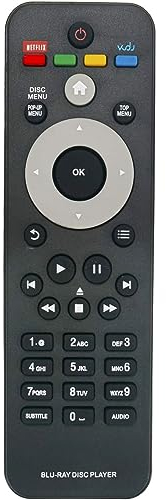ALLIMITY RC-2802 Remplacer la Télécommande adaptée à Philips Blu-Ray Disc Player RC2802 996510058437 BDP-7500B2 BDP2180 BDP2180/12 BDP2985/F7