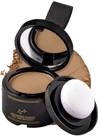 Zasdvn Polvo de raíz para el cabello, polvo para cubrir raíces - 4 g de polvo temporal, resistente al agua, resistente al sudor, para hombre y mujer