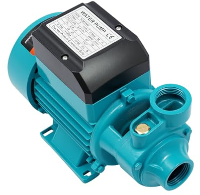 Wasserpumpe, 370 W, 0.5 Hp Gartenpumpe, 2850 Rpm, Förderhöhe 38 m, Max. Durchfluss 2 m³/h, Kreiselpumpe für Sauberes Wasser