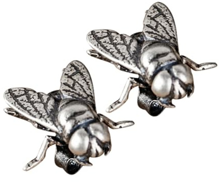 YARNOW Boucles Oreilles Punk Forme de Mouche pour Femme Clous Oreilles Délicats pour Femmes