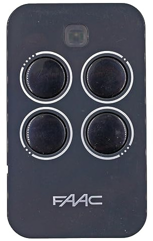 FAAC Radiocomando 4 tasti Nero Originale 433MHz RC