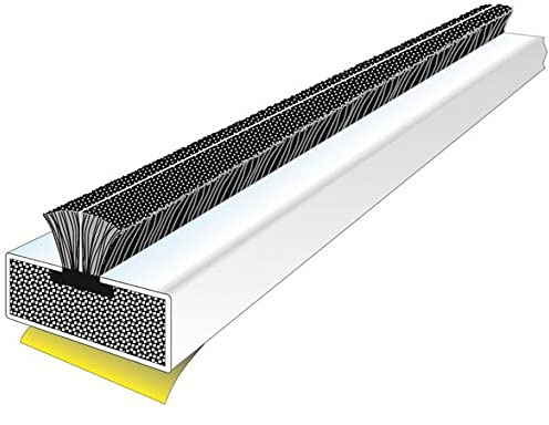 5-pack – brand- och rökdörrremsa – 2 100 x 15 x 4 mm – Intumiserande brandstopp – vit | brandförebyggande säkerhetsskyddande tätningar – brandsäkra infällda remsor – dörrbrandsäker