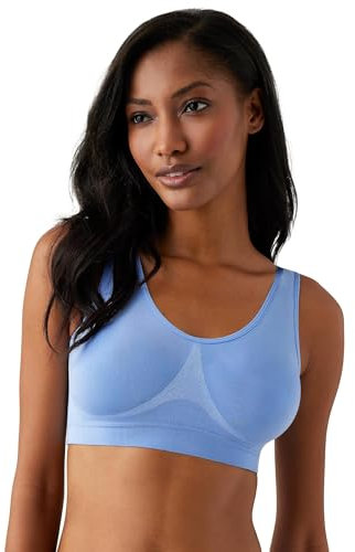 Wacoal Women's B-Smooth Bralette, Blue Hydrangea, 32