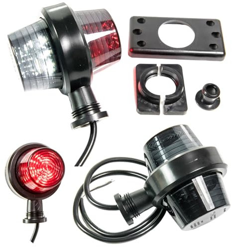 Web Truck Umrissleuchte Begrenzungsleuchte Old school DARK Graphite Tuning Hängend Positionsleuchte 12V 24V Farben weiß und Rot für LKW PKW Anhänger, Trailer, Wohnwagen usw. 1 Stück