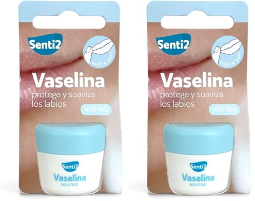 Senti2 Vaselina Labial Neutra -20ml (Paquete de 2)