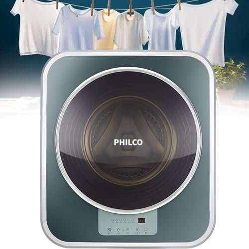 DMXQJK Wall Mounted Mini 3kg Fully Automatic Front Drum Washer Dryer Combo, High-Speed Spin, LED Touch Panel, Multiple Washing Modes, Intelligent Anti-Fall