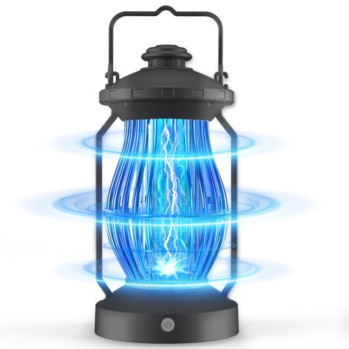 Destructeur d'insectes électrique, Lampe Anti-moustiques 4200 V/lumière LED, piège à moustiques Rechargeable par USB, étanche, Lampe UV, Non Toxique, pour l'intérieur et l'extérieur