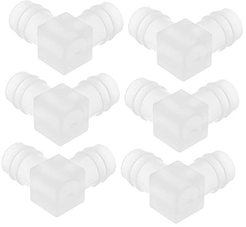 PHENOFICE 6pcs Type Elbow Joint Connectors for Garden Hose Soaker Hose Outdoor Tap Fittings Plastic Barb Fittings