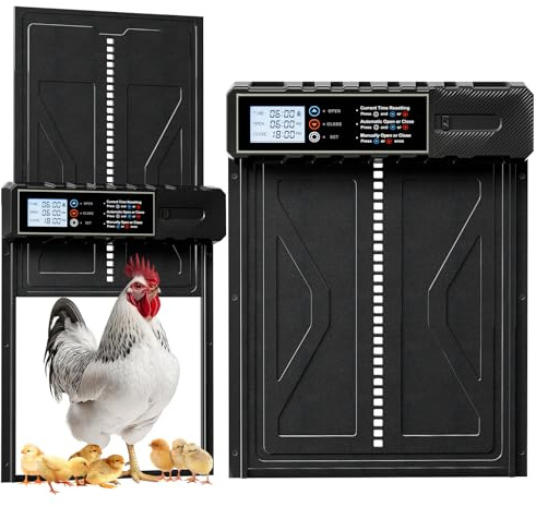 Shikha Extra Large Automatic Chicken Coop Door Battery Powered Chicken Door