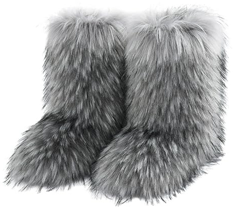 Stivali sopra Il Ginocchio Donna Alti con Tacco Camoscio Bassi Saguaro Barefoot Tacchi Scarpe da Grey 43