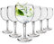 RB Verres Ballons Cocktail Gin Plastique Supérieure Incassables Réutilisables 45cl, Lot de 6