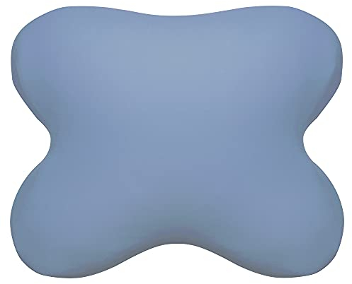 Edda Lux Bezug passend für Tempur OMBRACIO Schlafkissen, 60/56 x 50/48 cm, formbeständiger Jersey Kissenbezug für Schmetterlingskissen, aus 100% Baumwolle, in Jeansblau