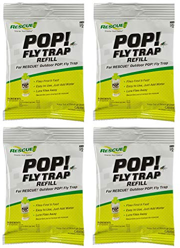 RESCUE! POP! Lot de 4 recharges pour appâts pour piège à mouches