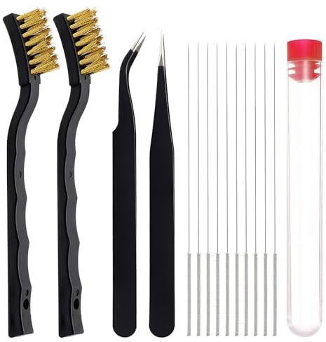 Kit de nettoyage pour buses d'imprimante 3D avec aiguilles de nettoyage de 0,4 mm, ensemble de nettoyage de buses d'imprimante 3D, accessoires d'impression 3D avec aiguilles de nettoyage de 0,4 mm