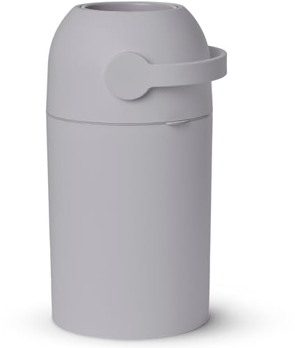 Magic Baby-Windeleimer, patentiertes Geruch-Stopp-System, verwenden Sie jeden Müllbeutel, Einhandhebel, 4 Rollen Beutel inkl. (Beton)