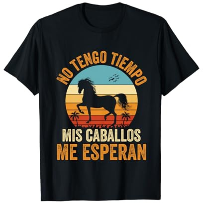 Chicas Caballos Equitación Caballo Niñas Camiseta