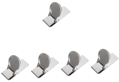 HOODANCOS 5St Geldklammer aus Edelstahl Brieftasche Geldhalter farbiges Papier zettelhalter money clip minimalistisches Portemonnaie Kreditkarten Geldscheinklammer aus Metall Clip für Geld