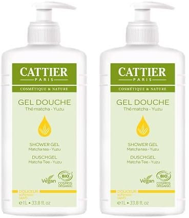 CATTIER Gel Douche Douceur 1L​ VEGAN/BIO (Lot de 2)