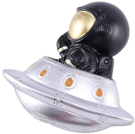 HOMSFOU Resin Astronaut Wall Sticker Celestial Stickers for Boys and Girls Decorative Socket Decal Space Decorations Bedroom Boys and Girls