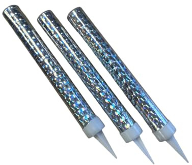 Holografische Eisfontäne – 50 Sekunden Brenndauer | Tortenfontäne mit Funkeneffekt & Glitzer-Design | Für Geburtstage, Partys & Hochzeiten | Raucharme Zimmerfontäne (3)