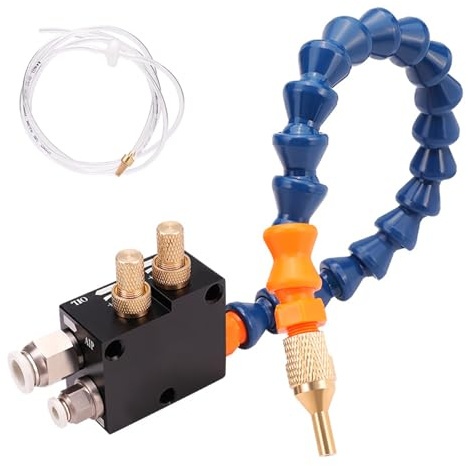 Sistemas de pulverización de lubricación de refrigerante para tuberías de aire, torno, fresado, taladro, líquido, que requiere salida de fresado de base de taladro