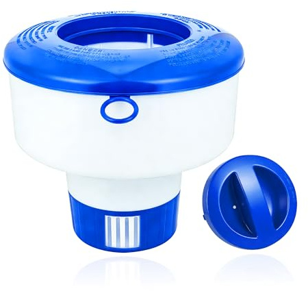 DIELOVEHUA Flytande dispenser, flytande klor pool, klordispenser, vikbar flytande klordispenser, kemisk dispenser för pool spa utanför badkaret