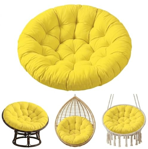 Papasan Cushion Circle Ersättningssittunderlägg för Rottingmöbler | Vattenavvisande, kraftig ramskyddskudde, perfekt för solrumsoaser och inomhusläshörnor