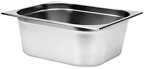 YATO Profi Edelstahl GN Gastronormbehälter 1/2 Größen Auswahl 20-200mm auch Deckel Gastro Norm Behälter (Höhe 200mm)