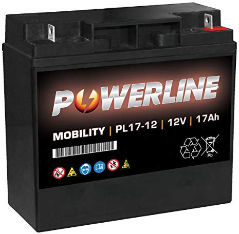 PL17-12 Powerline Mobility Battery 12V 17Ah