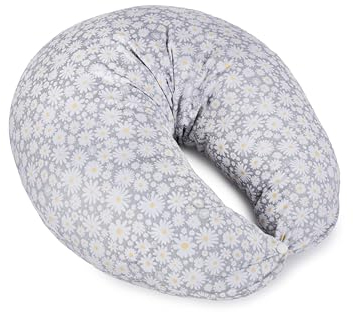 Ceba Baby® Cojín de lactancia – Cojín de maternidad – 100% algodón – Cojín de apoyo para bebés – nido de bebé – Ardilla ergonómica de lactancia – Cojín cervical – 150 cm – Öko-Tex Standard 100 –