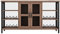 ZZJWMJGC Weinschrank, freistehender Weinbarschrank, antiker Holzweinschrank mit Stauraum, multifunktionaler Bodenweinlagerschrank für das Wohnzimmer, Weinregal