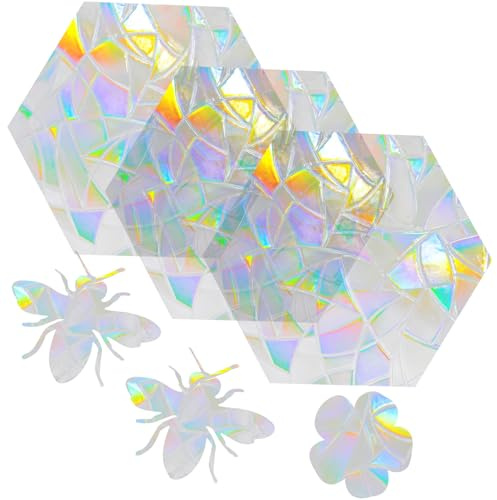 Artibetter 1juego Decorativos Anti-colisión Para Ventanas Pegatinas Estáticas De Seguridad Para Aves De Clings De Diseño De Abejas Para Decoración De y Protección De Cristales