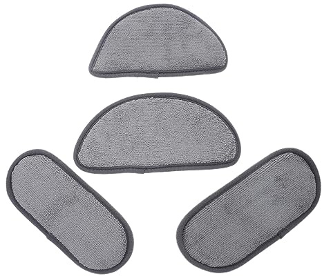 HIAKDOFT 4piezas Alfombrilla Absorbente De Agua Para Refrigerador y Dispensador De Agua Diseño Rectangular y Semicircular Microfibra Super Absorbente Accesorios De Frigorífico Gris