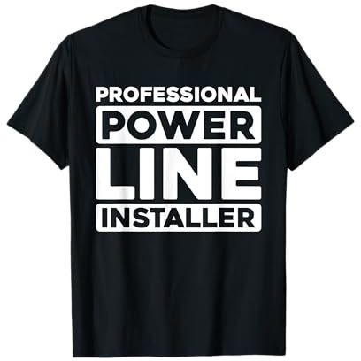 Installation Électricité - Installateur De Ligne T-Shirt