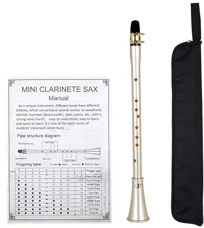 Kit per sassofono tascabile, mini strumento per sassofono con borsa per il trasporto | Mini strumenti per principianti e prestazioni professionali