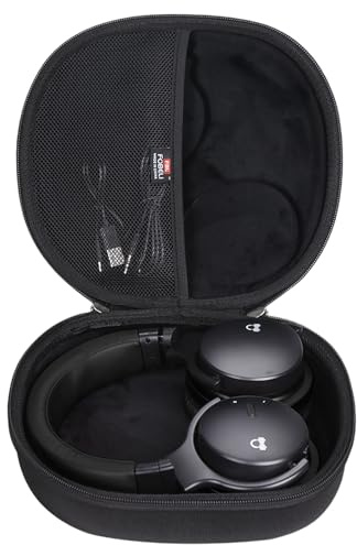 FBLFOBELI Hard Headphone Storage Case for Silensys E7 / PurelySound E7 / MOVSSOU E7 / COWIN E7 / Tapela E7 / Audonia E7 Active Noise Cancelling Bluetooth Headphones (Case Only) (Black)
