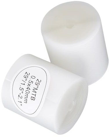 ERYUE Transparent Tire Liner Anti-Puncture Tape, Lättinstallerad Slangskydd för landsvägs- och Mountainbikes (2st) (29 tum)