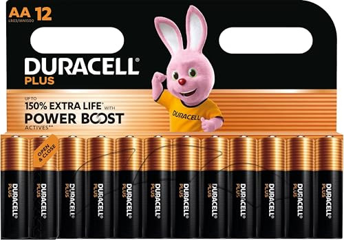 12X Duracell AA Plus Power Boost Upp till 150% extra drifttid (1 blisterförpackning med 12 batterier) 12 AA batterier (MN1500)